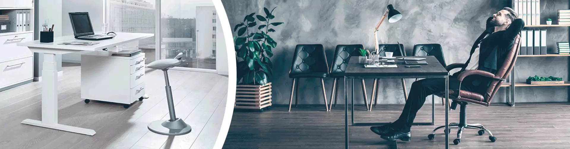 Zurücklehnen und entspannen mit dem richtig ergonomischen Bürostuhl von Möbel Inhofer