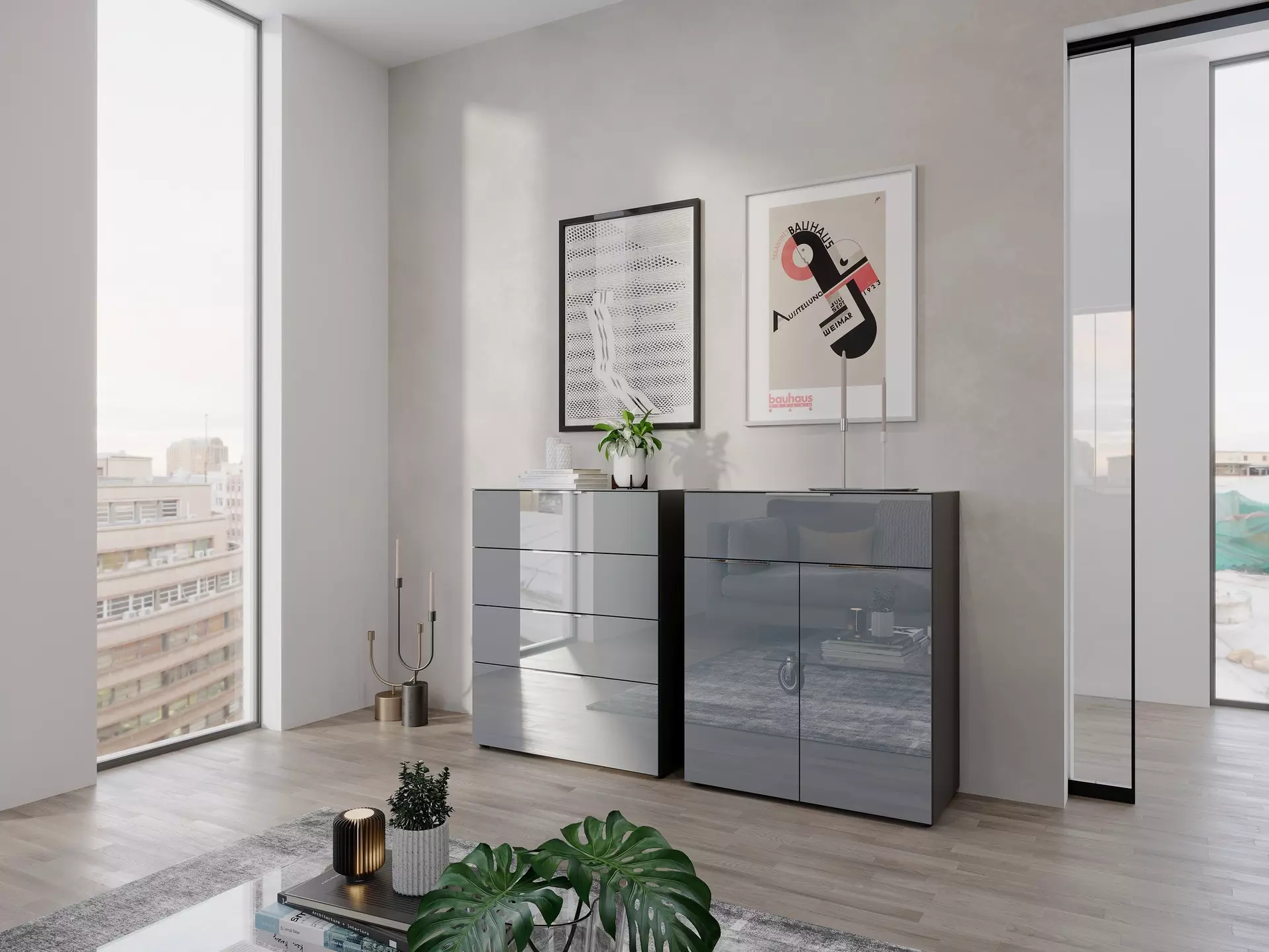 Kommode GW-OAKLAND Germania Metall 42 x 102 x 83 cm