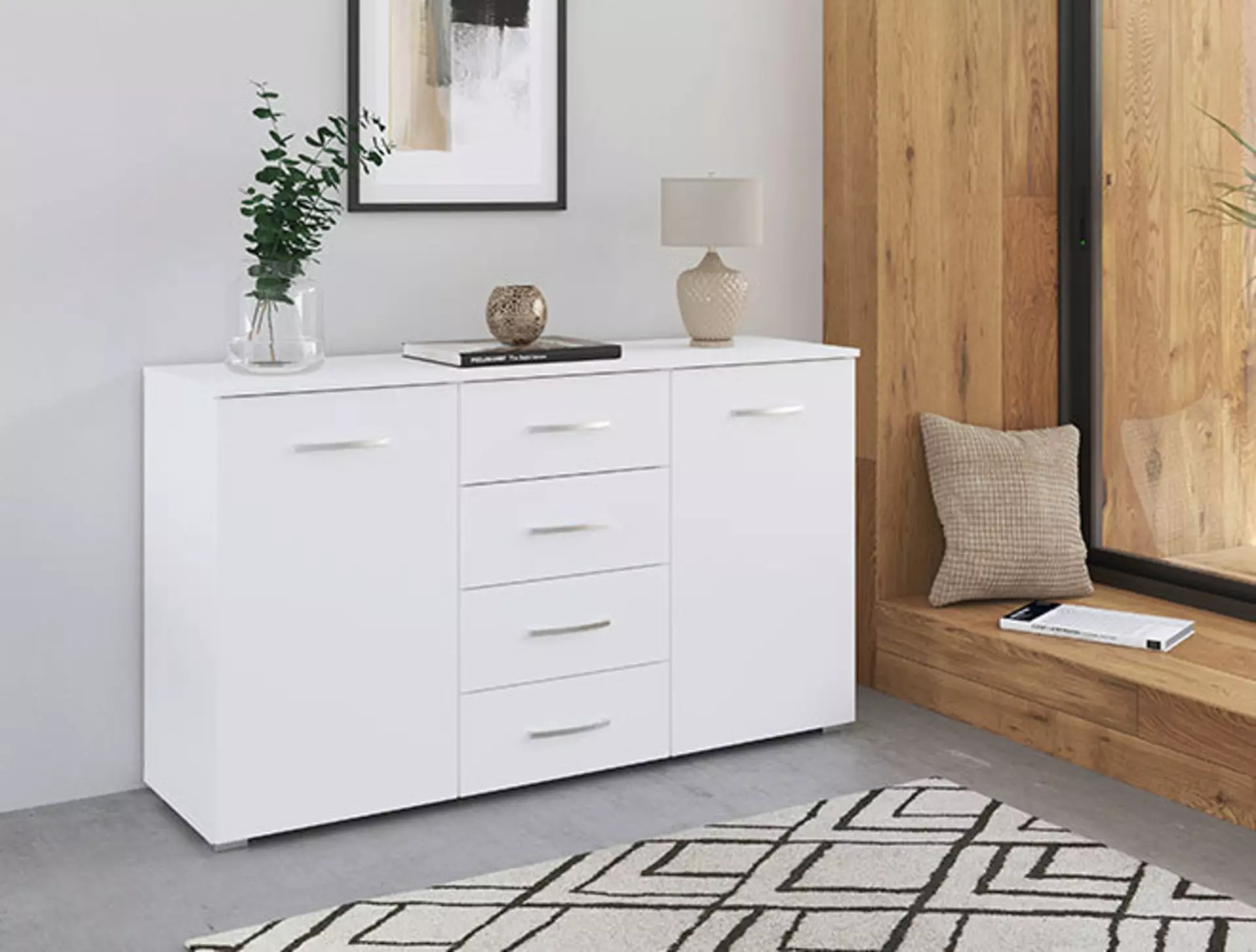 Kommode in weiß 