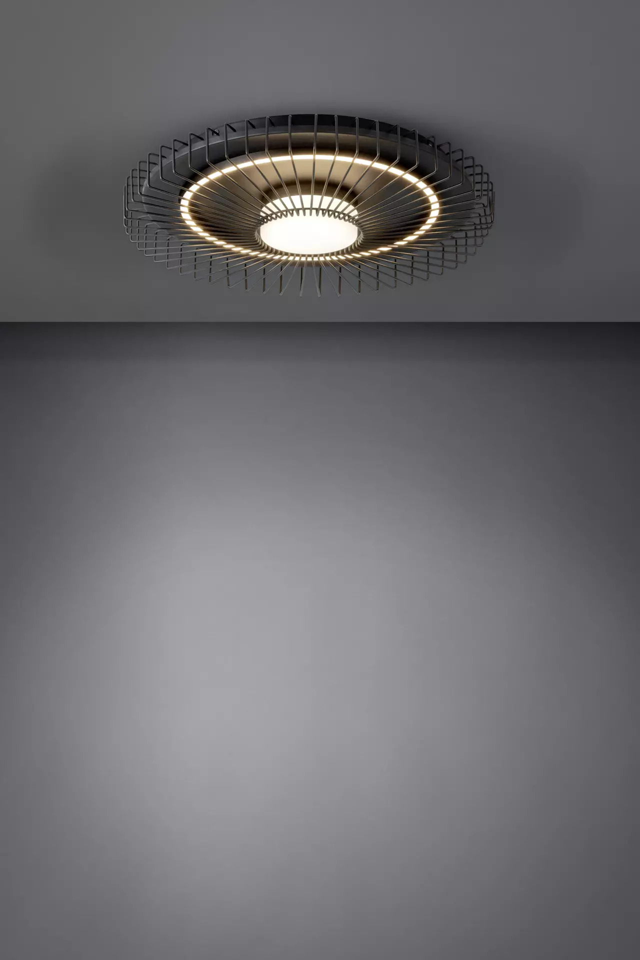 Deckenleuchte BADALEOS Eglo Metall 57 x 10 x 57 cm
