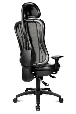 3. Bild von Büro-Drehstuhl Kunststoff schwarz Topstar