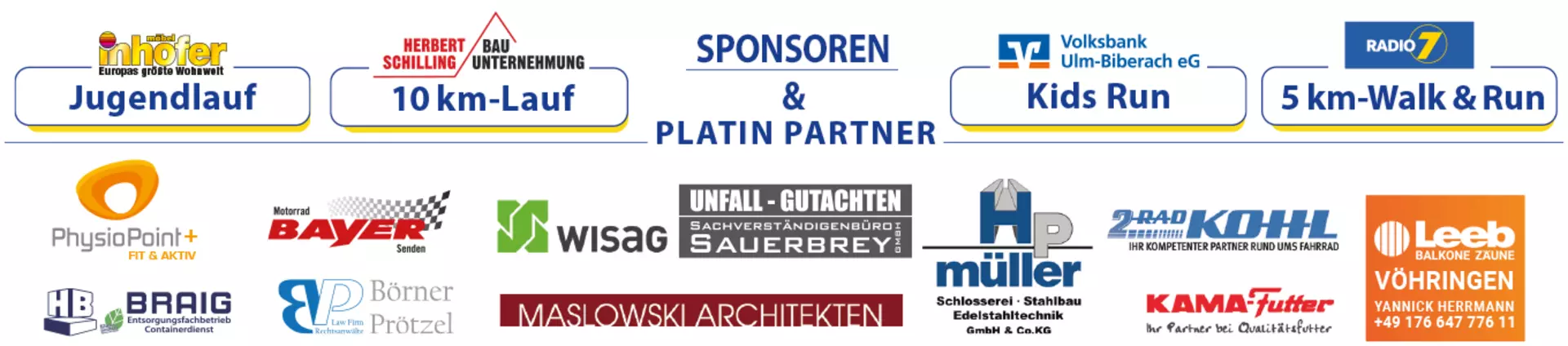 Sponsoren und Partner des Illerlaufs in Senden