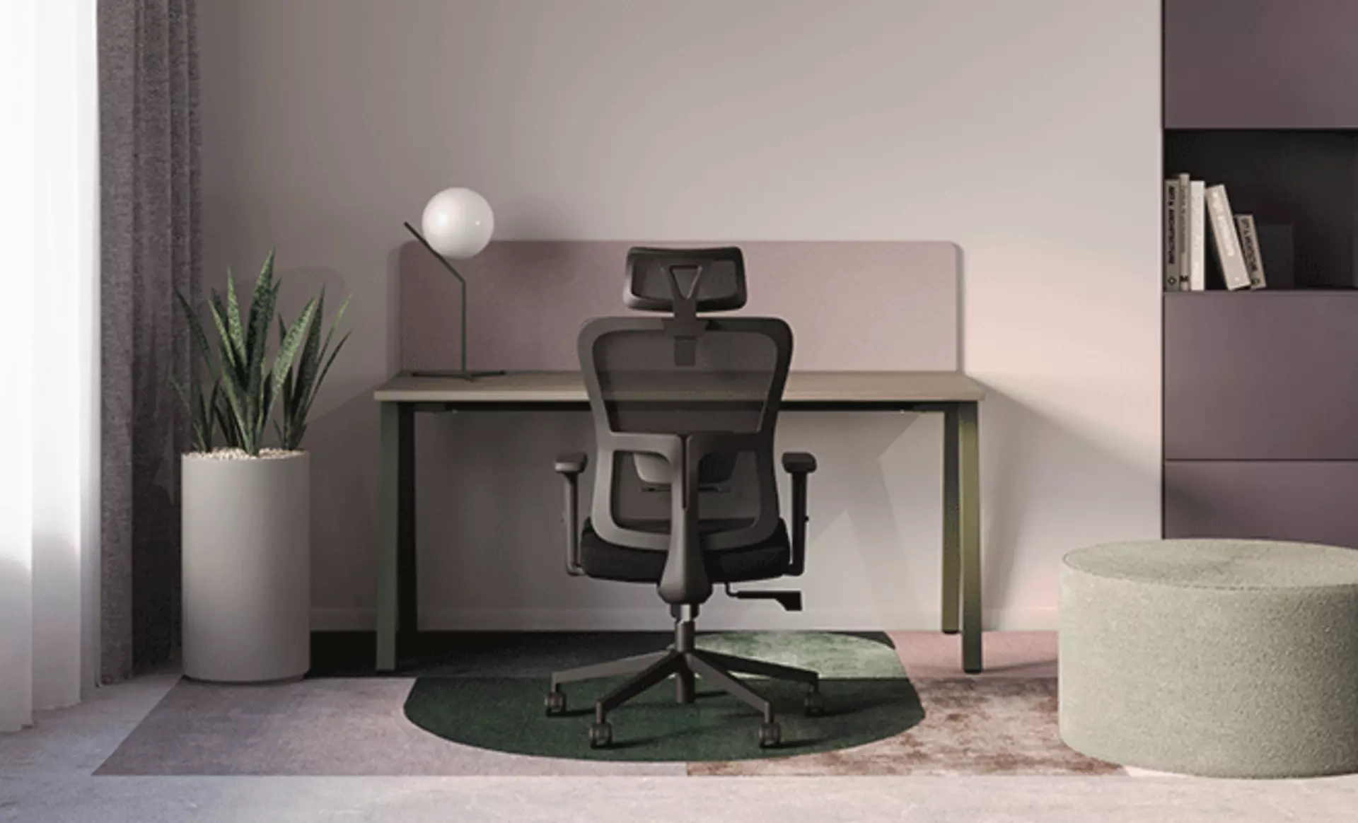 Minimalistischer Homeoffice Arbeitsplatz von Nowy Styl