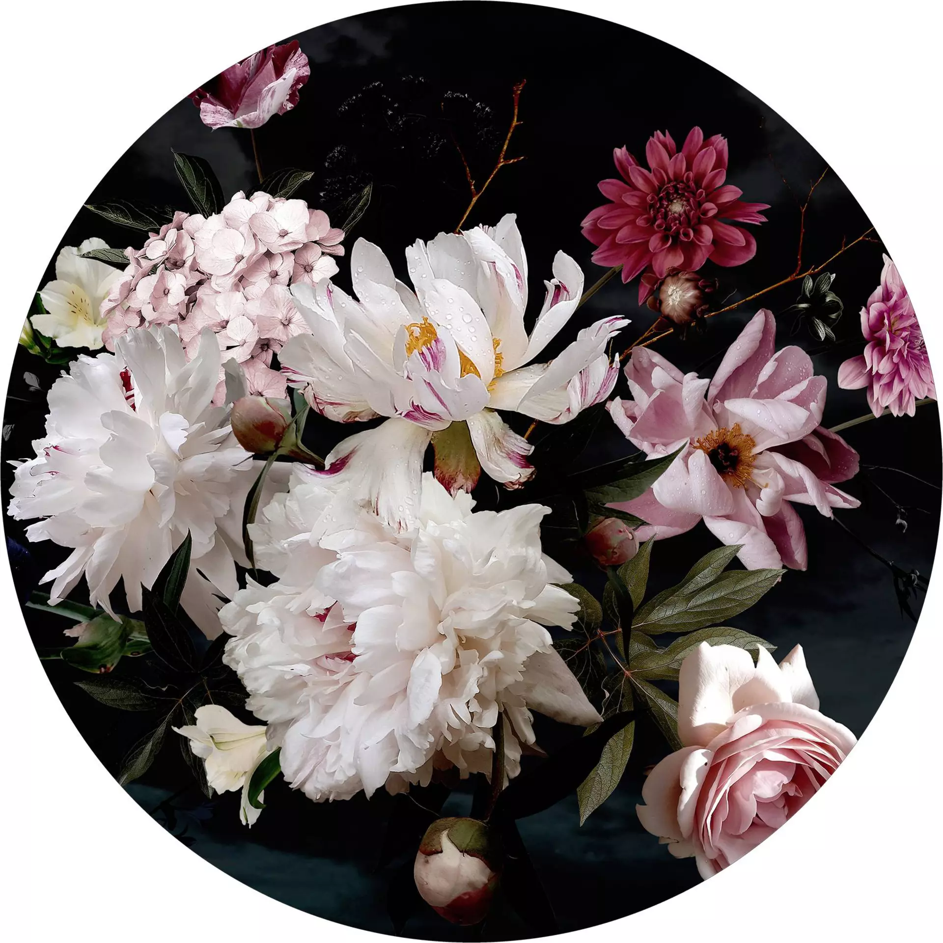 Bild Baroque Flowers V Pro-Art Glas 20 x 20 x 1 cm