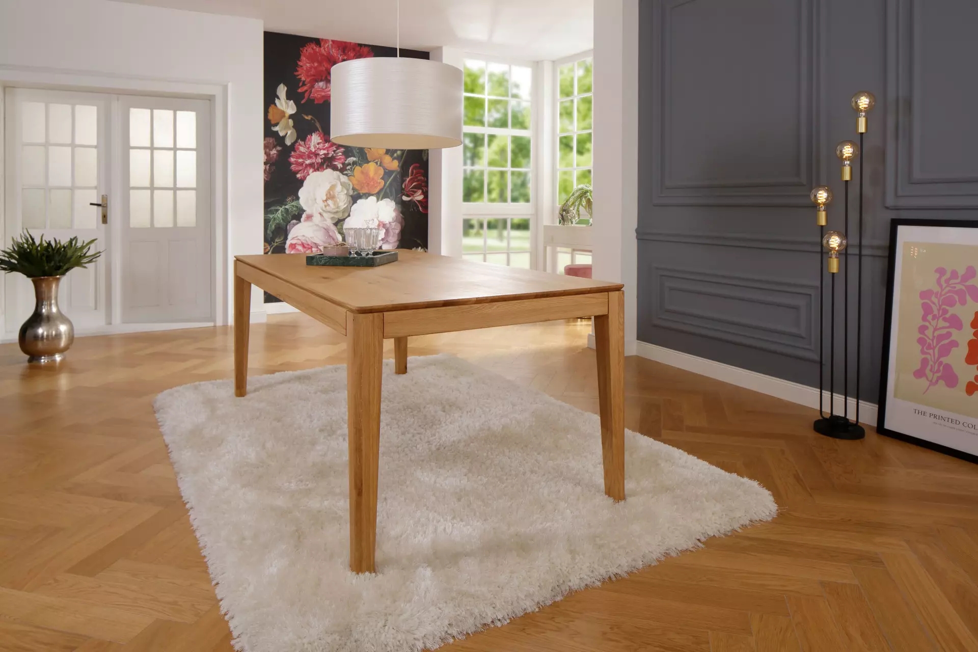 Esstisch TI-0669 GK Möbel Holz 90 x 75 x 160 cm