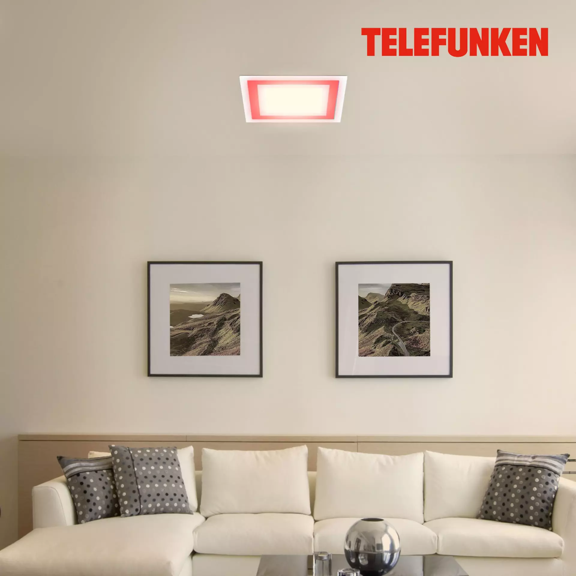 Deckenleuchte TELEFUNKEN FRAMELIGHT Telefunken Metall 45 x 6 x 45 cm