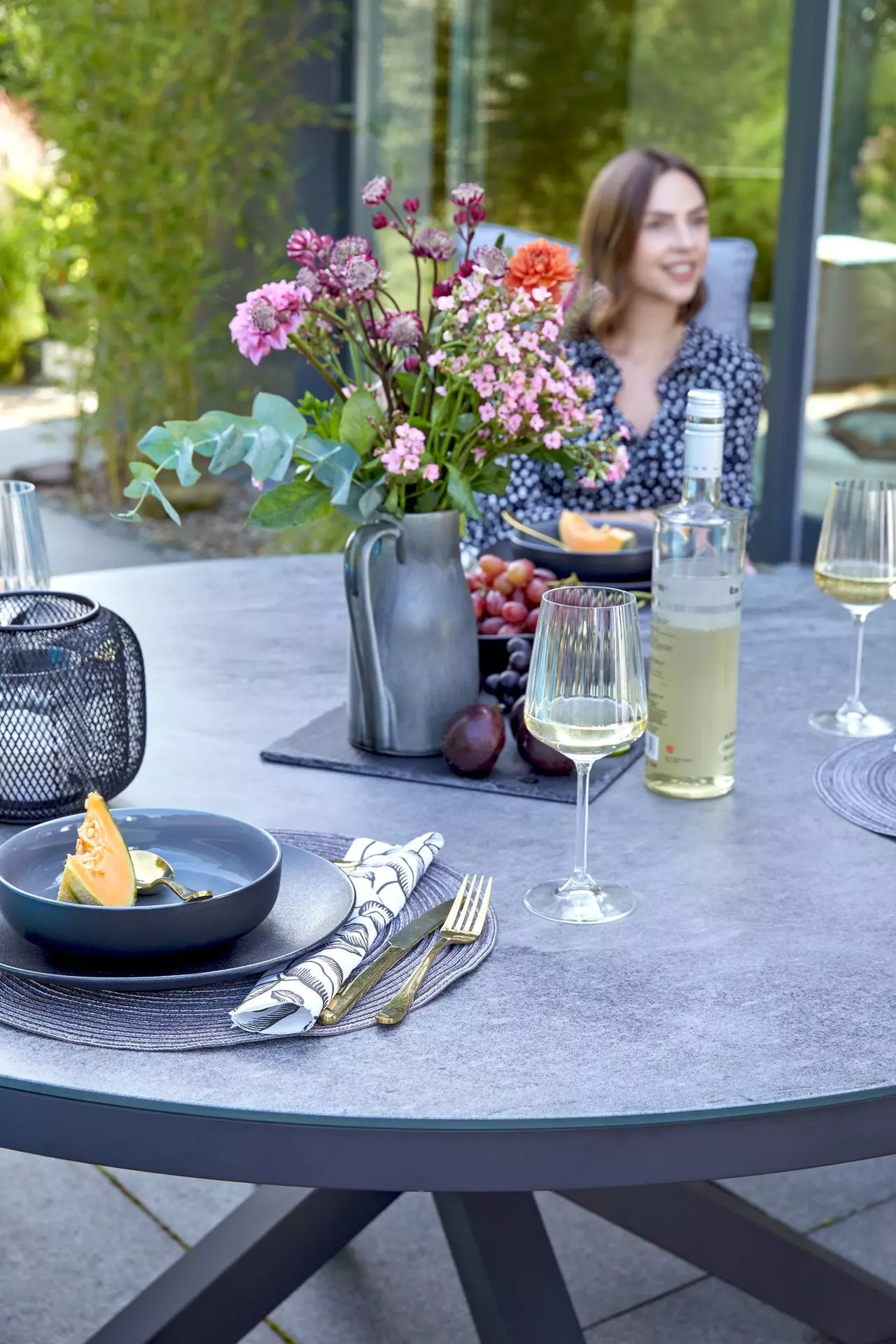 Gartentisch Bondino Outdoor Metall 150 x 74 x 150 cm