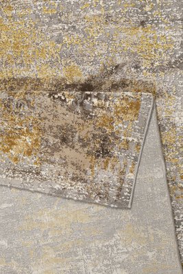 4. Bild von Maschinenwebteppich ca. 150 x 80 cm gold