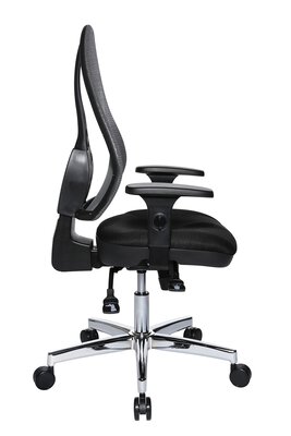 4. Bild von Büro-Drehstuhl Textil grau Topstar