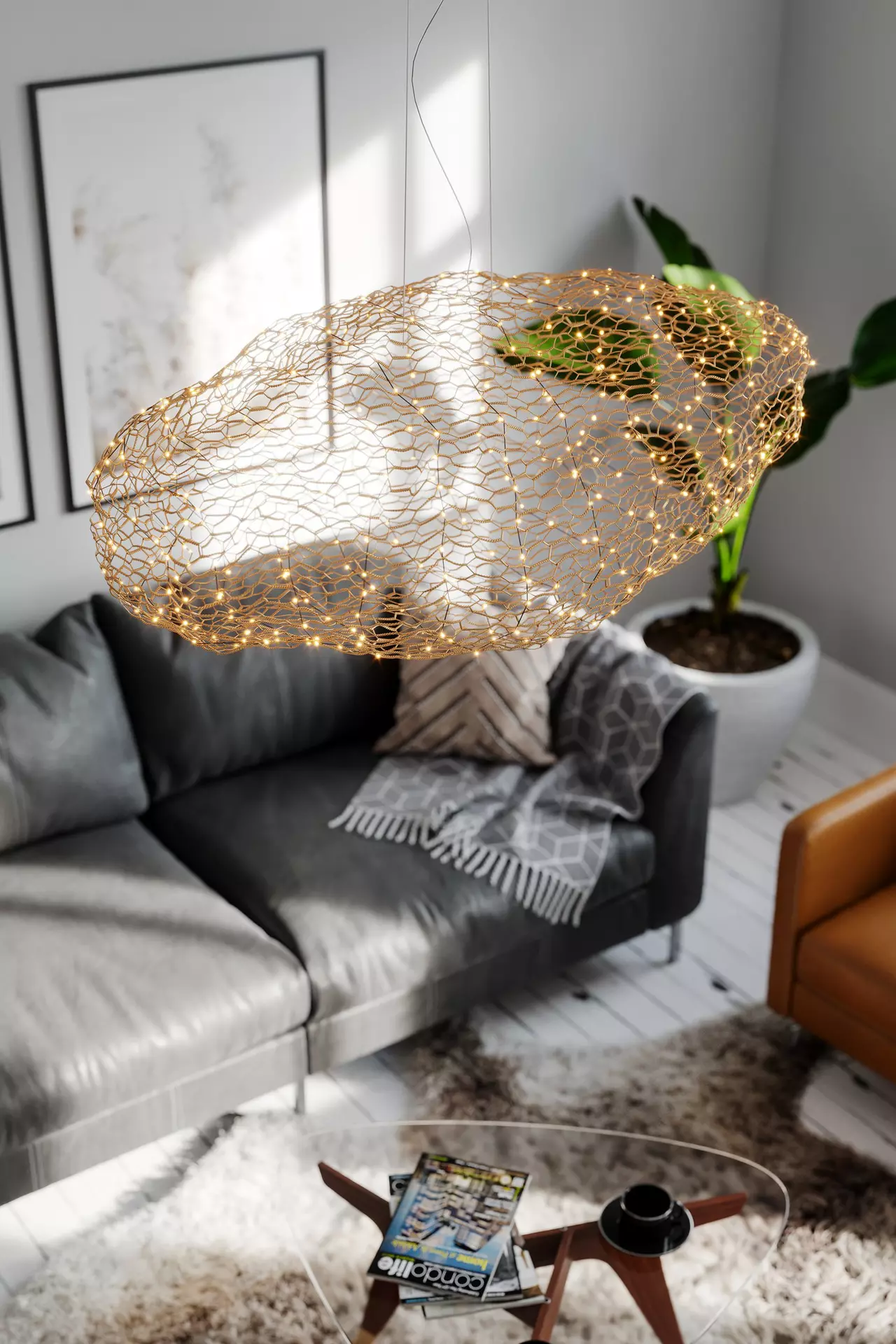 Hängeleuchte Hayden BY RYDENS Metall 50 x 157 x 115 cm