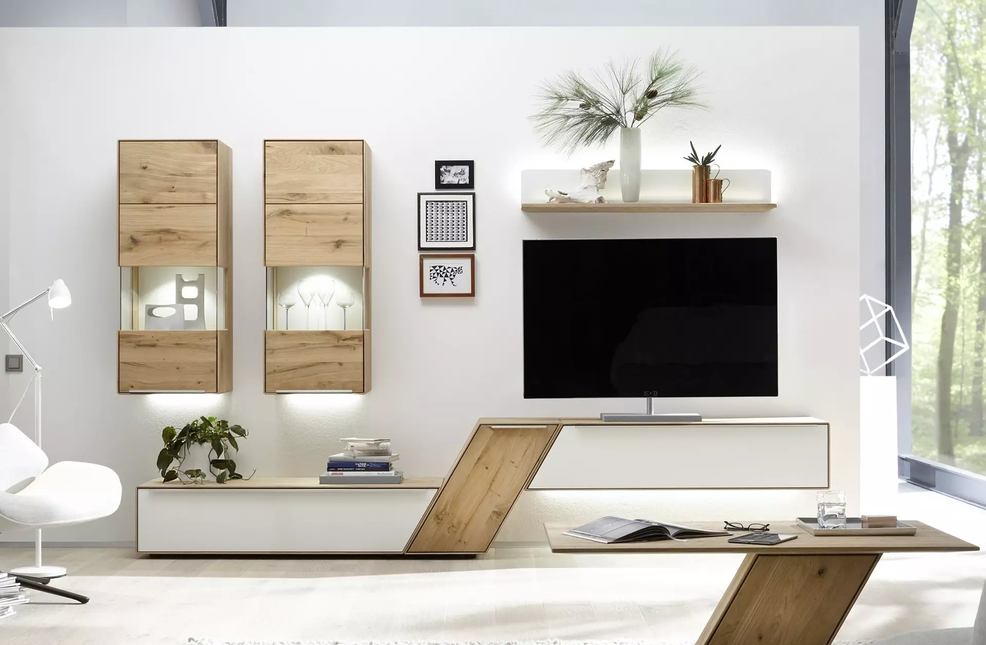 Anbauwand Decker Holz 47 x 185 x 315 cm