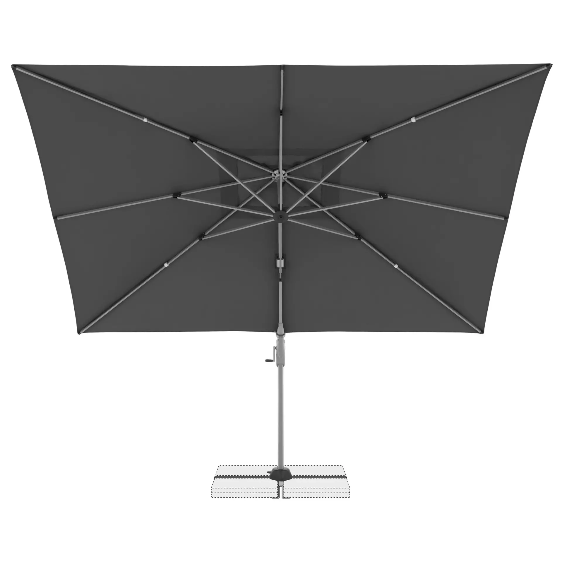 Sonnenschirm Active NEO Side Doppler Textil 350 x 265 x 260 cm