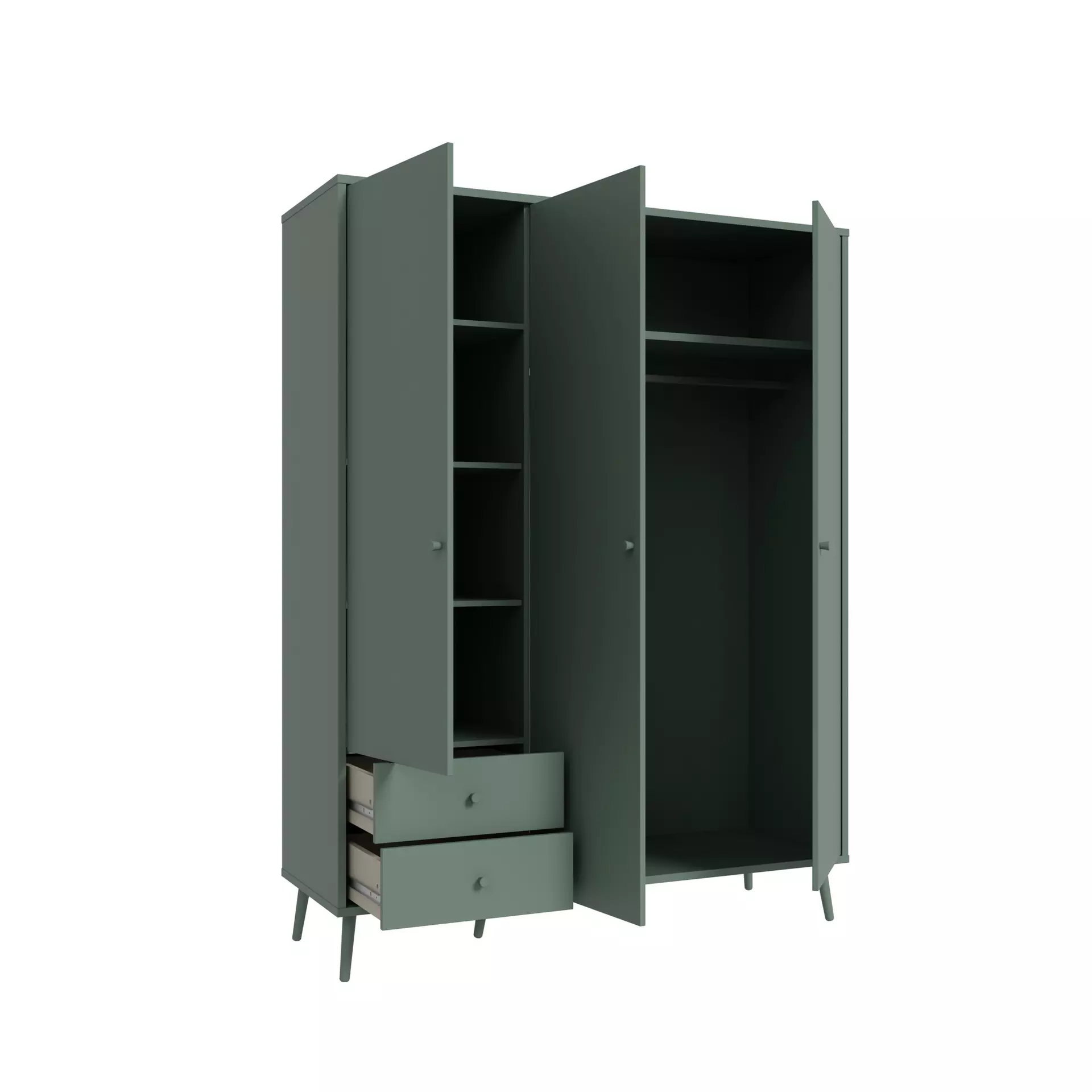 Drehtürenschrank HARRLSON Forte Holzwerkstoff 52 x 201 x 154 cm