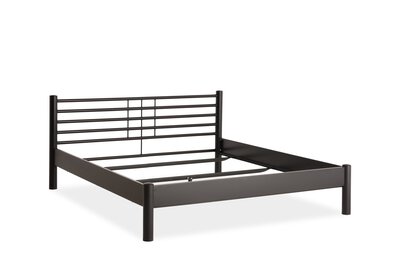 3. Bild von Bett ca. 210 x 89 x 98 cm inbuy schwarz