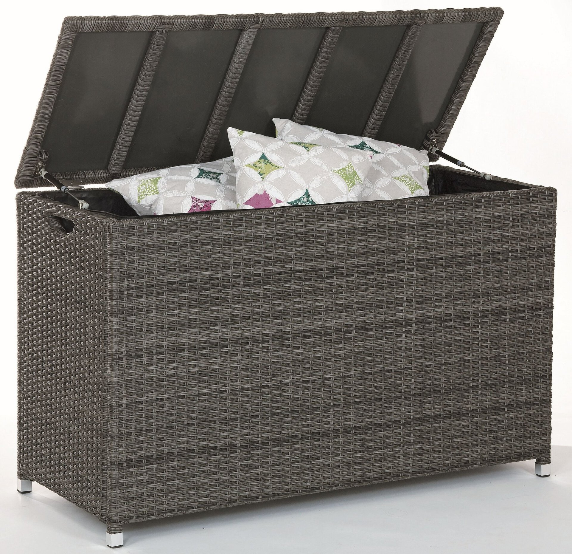 Aufbewahrung BARCELONA Outdoor Metall grau ca. 152x68x73 cm | Möbel Inhofer