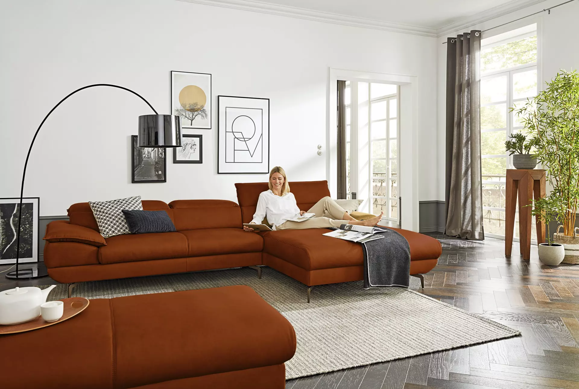 Ecksofa HOYA MONDO Leder 19 x 6 x 31 cm