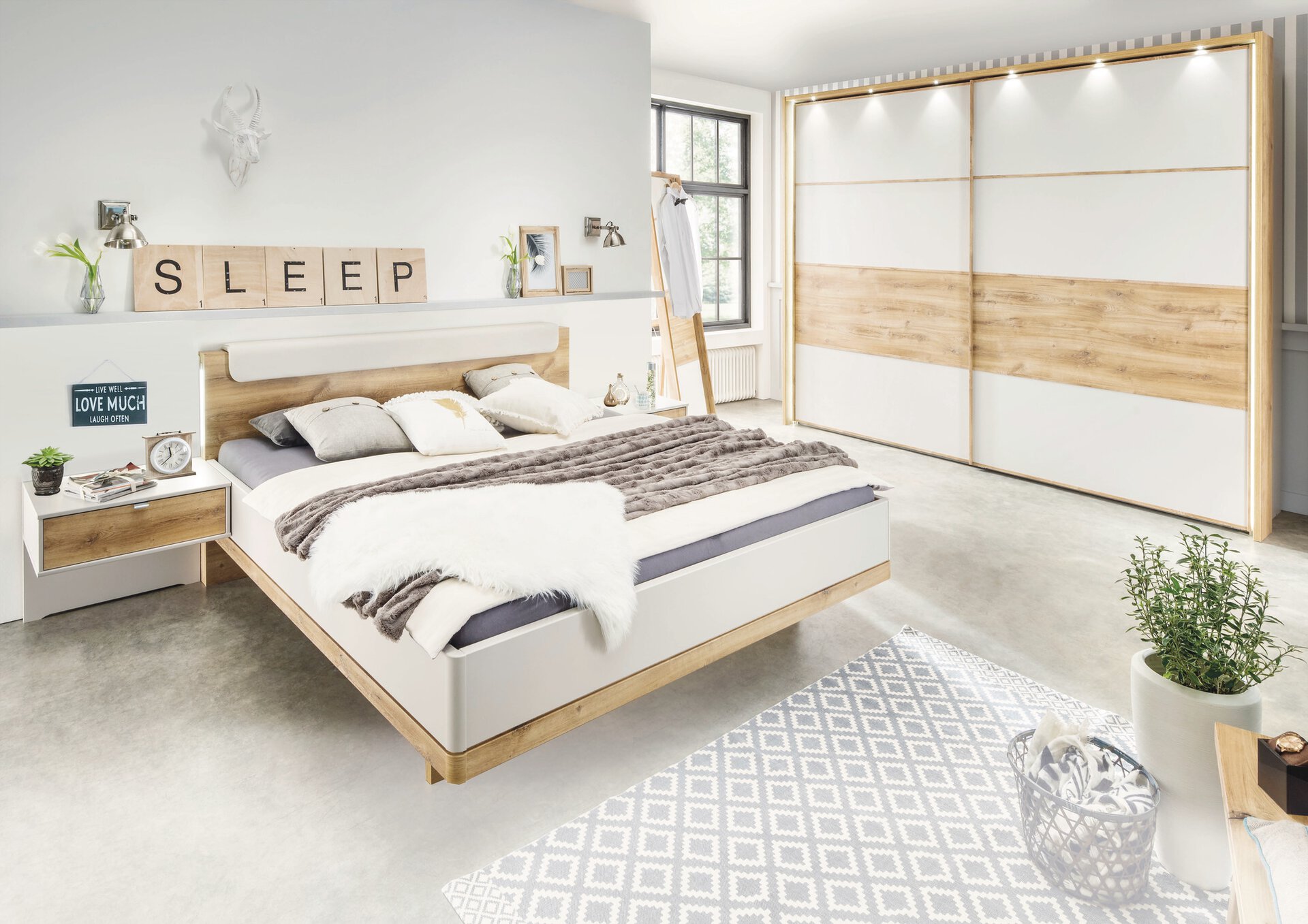 Schlafzimmer Catania Wiemann Holzwerkstoff Mehrfarbig Ca 250x216x67 Cm Mobel Inhofer