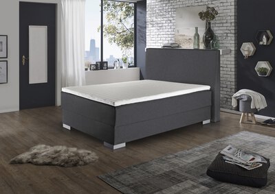 Bild von Boxspringbett ca. 214 x 113 x 134 cm Dreamoro grau