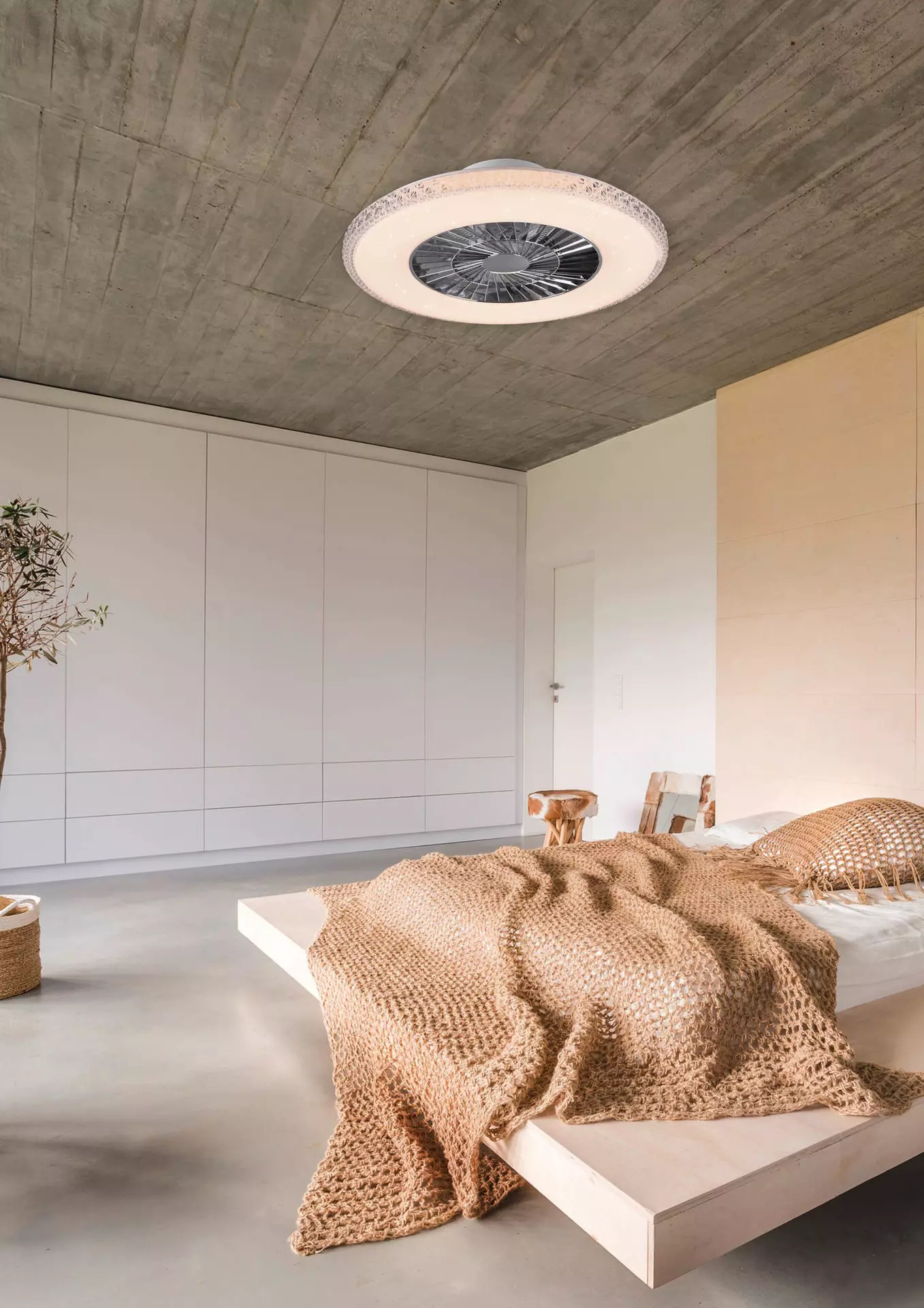 Deckenventilator Harstad Reality Leuchten Kunststoff 60 x 18 x 60 cm
