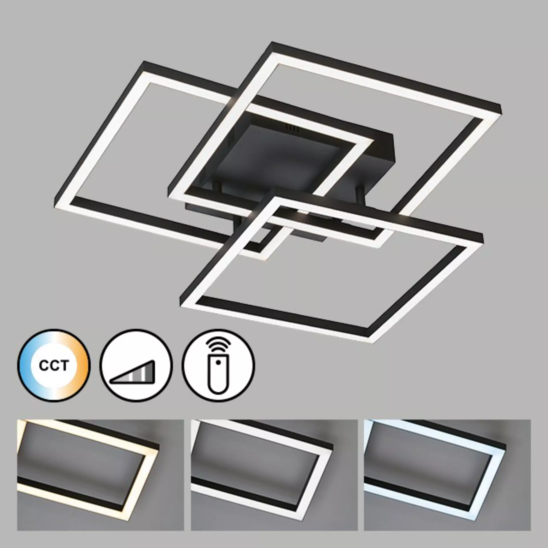 Deckenleuchte Seth Fischer-Honsel Metall 52 x 52 cm