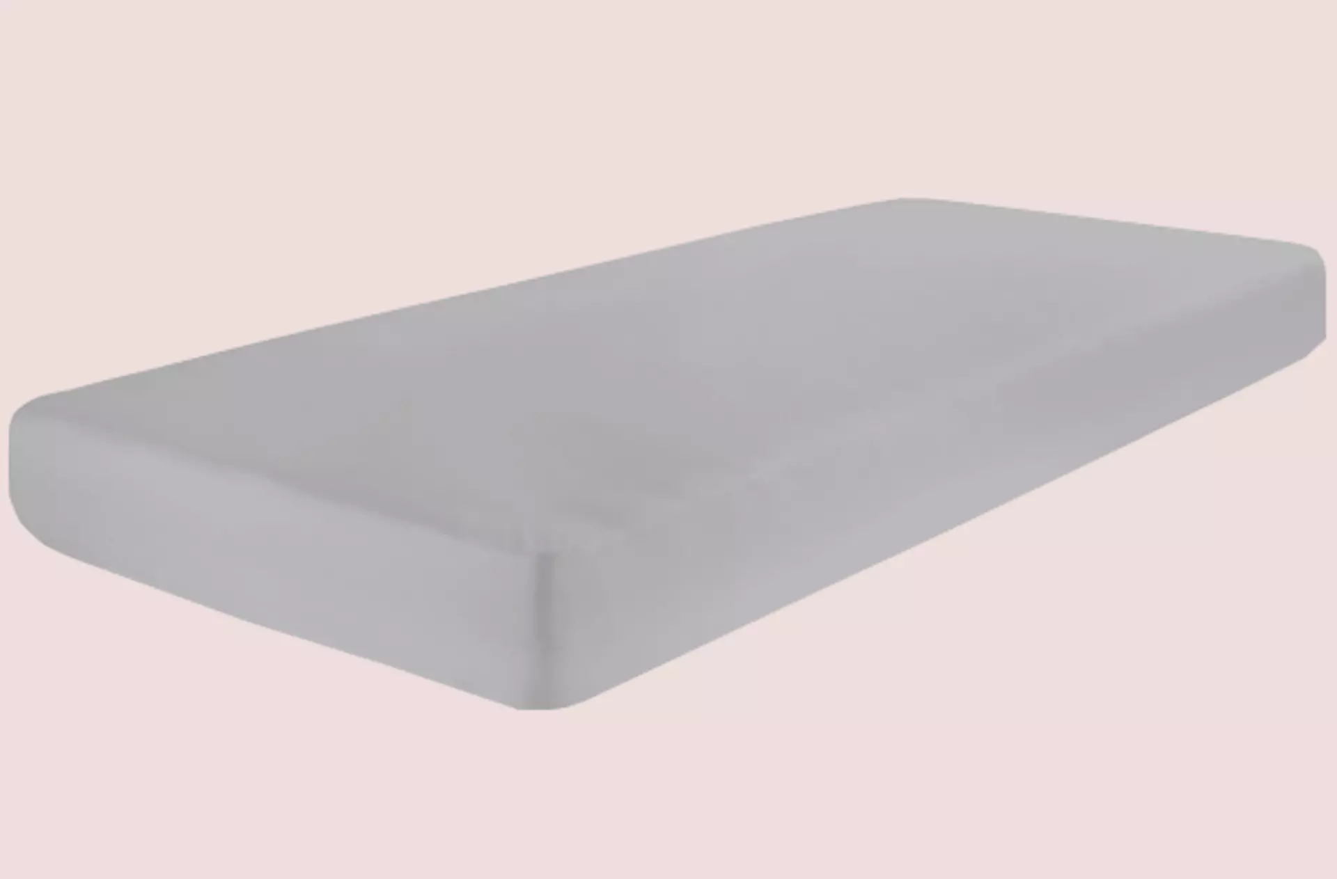 Passend zum Pastell-Look im Schlafzimmer: Bettlaken in hellem Grau