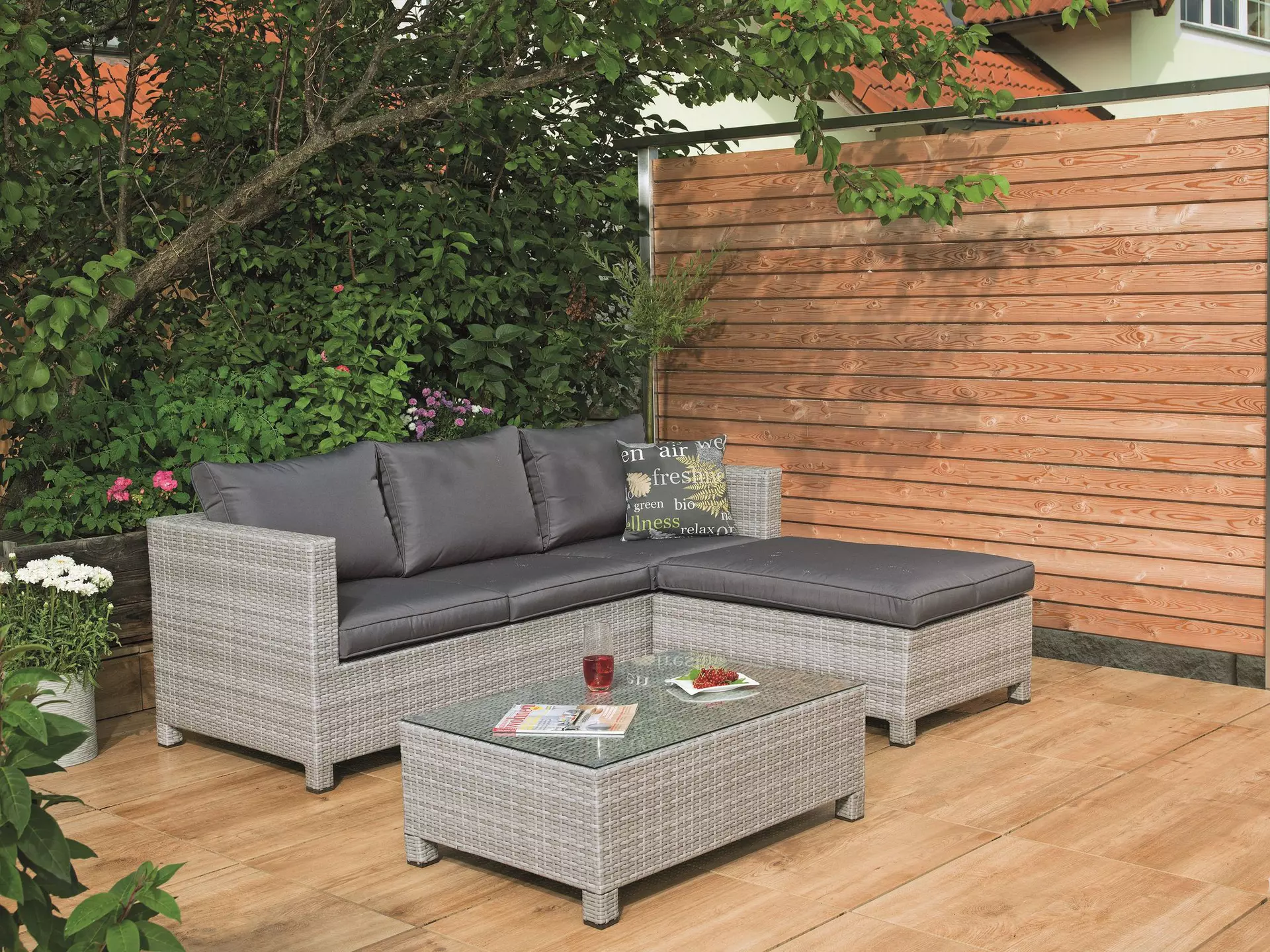 Lounge-Set Libero TG-3523B Outdoor Metall 63 x 75 x 191 cm