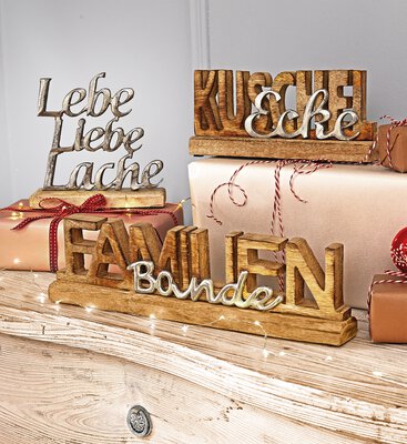 2. Bild von Dekoobjekte Holz mehrfarbig