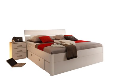 2. Bild von Bett ca. 215 x 95 x 185 cm Dreamoro weiß