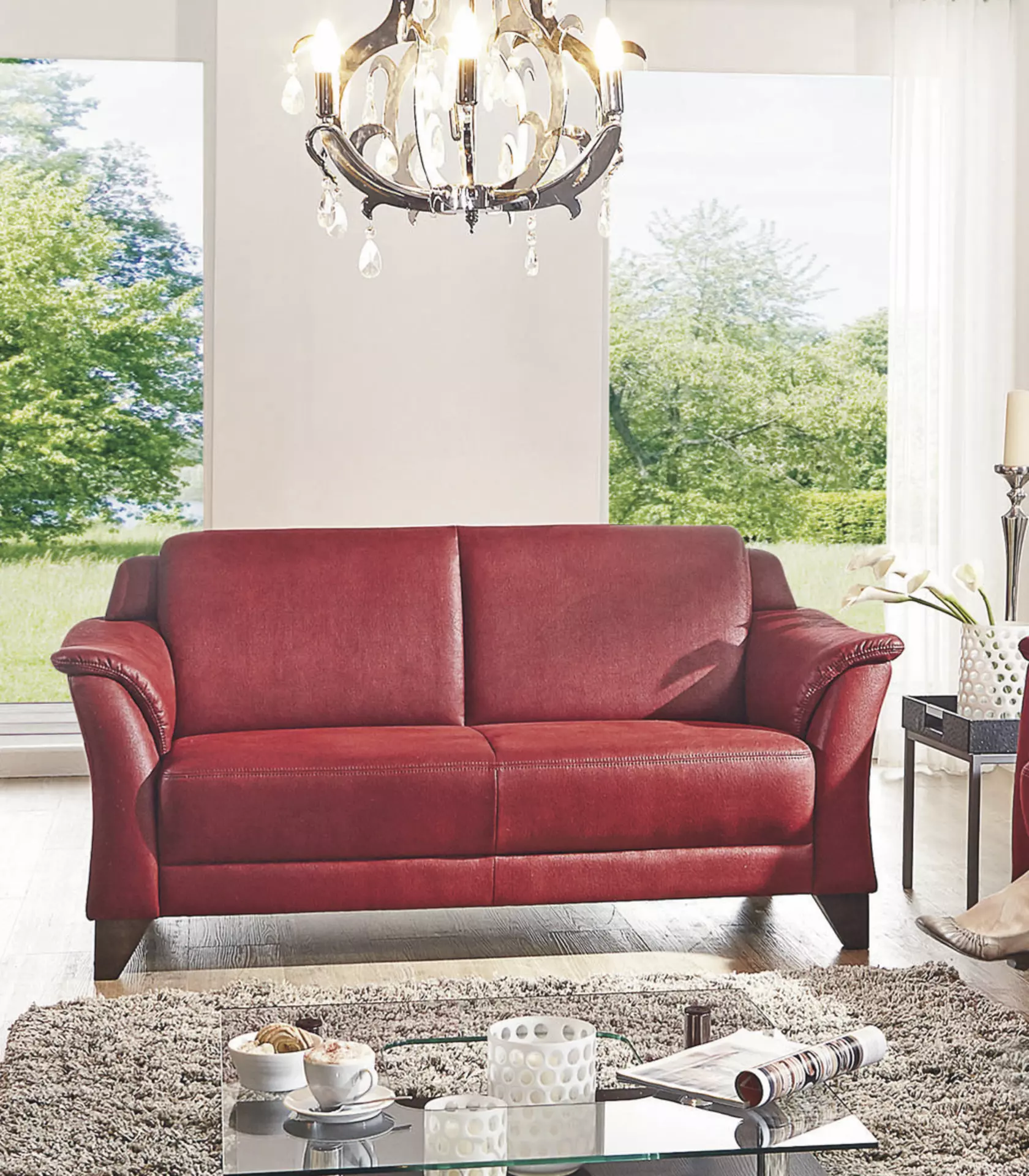 Sofa 3,5-Sitzer QUADRA MONDO Textil 174 x 84 x 86 cm
