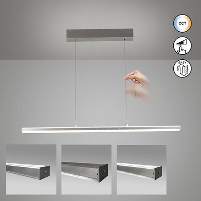 2. Bild von Hängeleuchte LED Tastdimmer silber