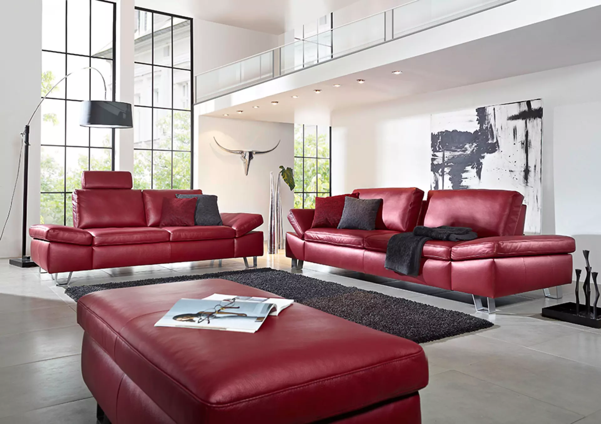 Sofa 2-Sitzer BENNY Variano Leder 109 x 85 x 220 cm