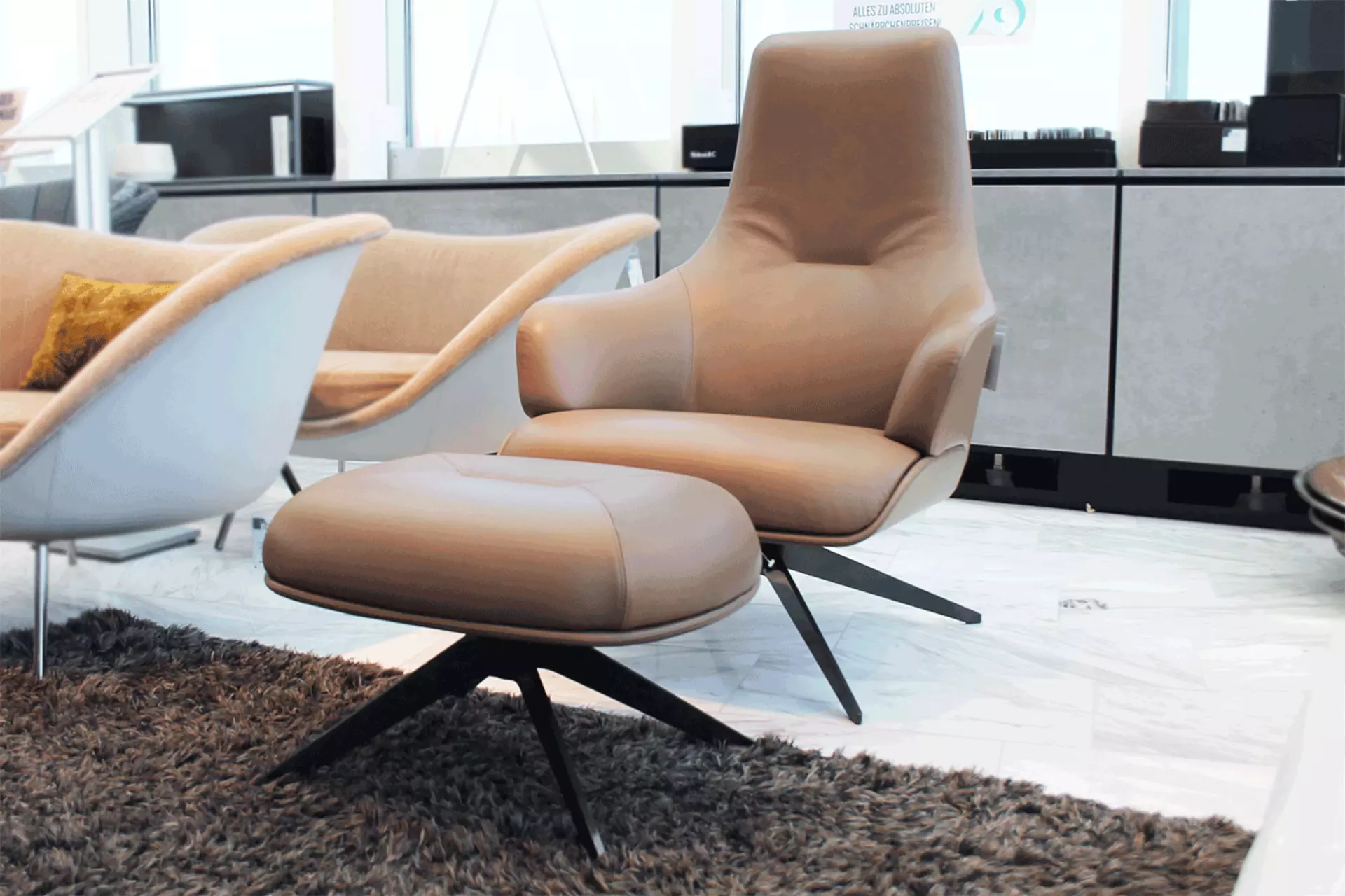 KENSINGTON Sessel mit Hocker