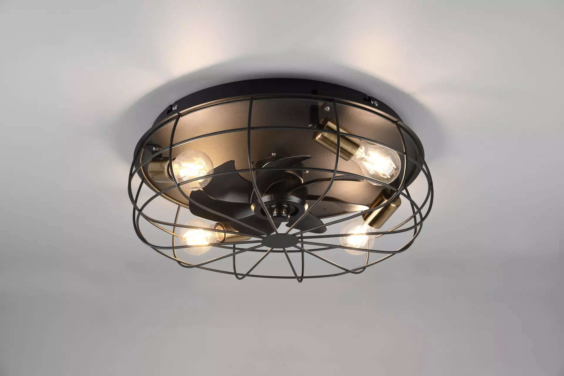 Deckenventilator Trondheim Reality Leuchten Metall 48 x 17 x 48 cm