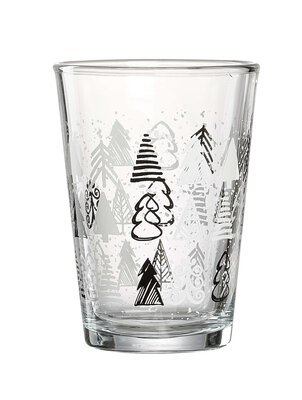 Bild von Longdrinkglas TREE WINTER Ritzenhoff & Breker Glas schwarz ca. 8x11x8 cm