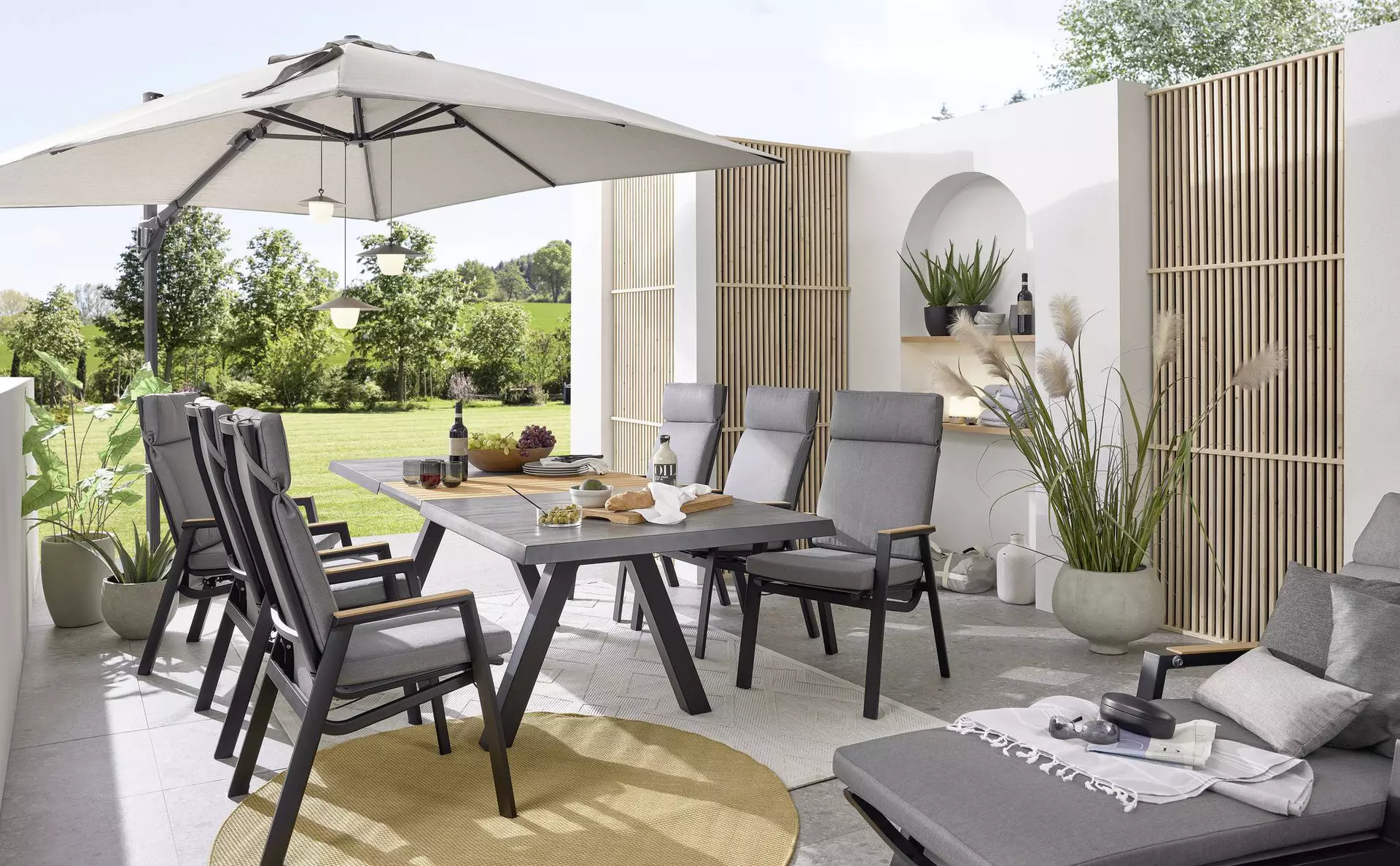 Gartensessel FERINA MONDO Textil 72 x 110 x 59 cm