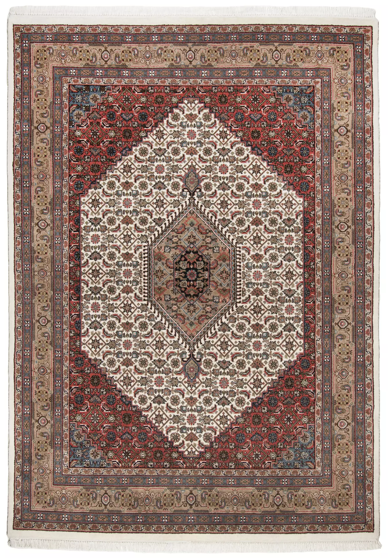 Handknüpfteppich Benares Theko Textil 140 x 1 x 200 cm