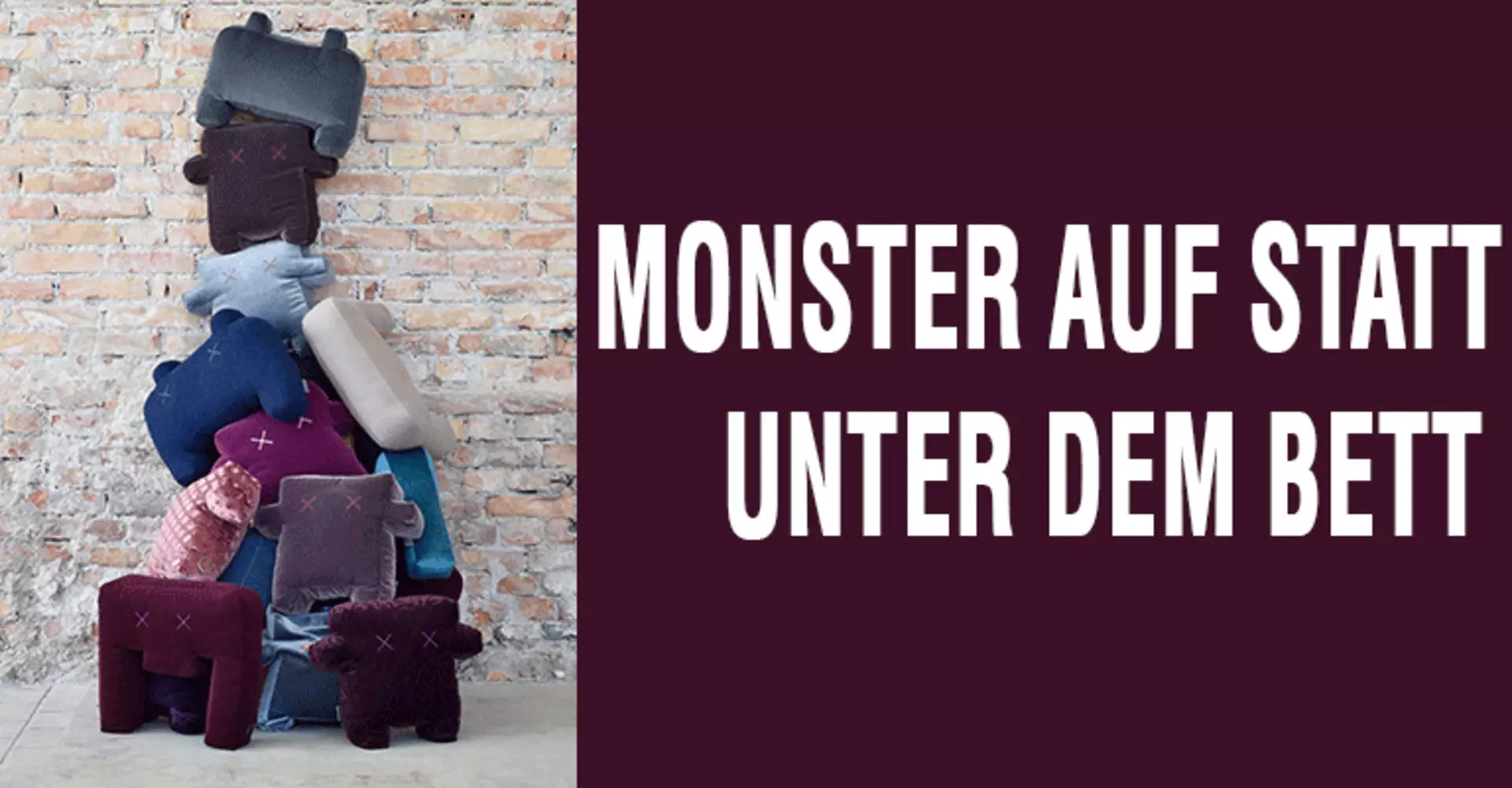 Monster auf statt unter dem Bett - neue Lieblinge zum drinnen und draußen Kuscheln von LPJ Studios