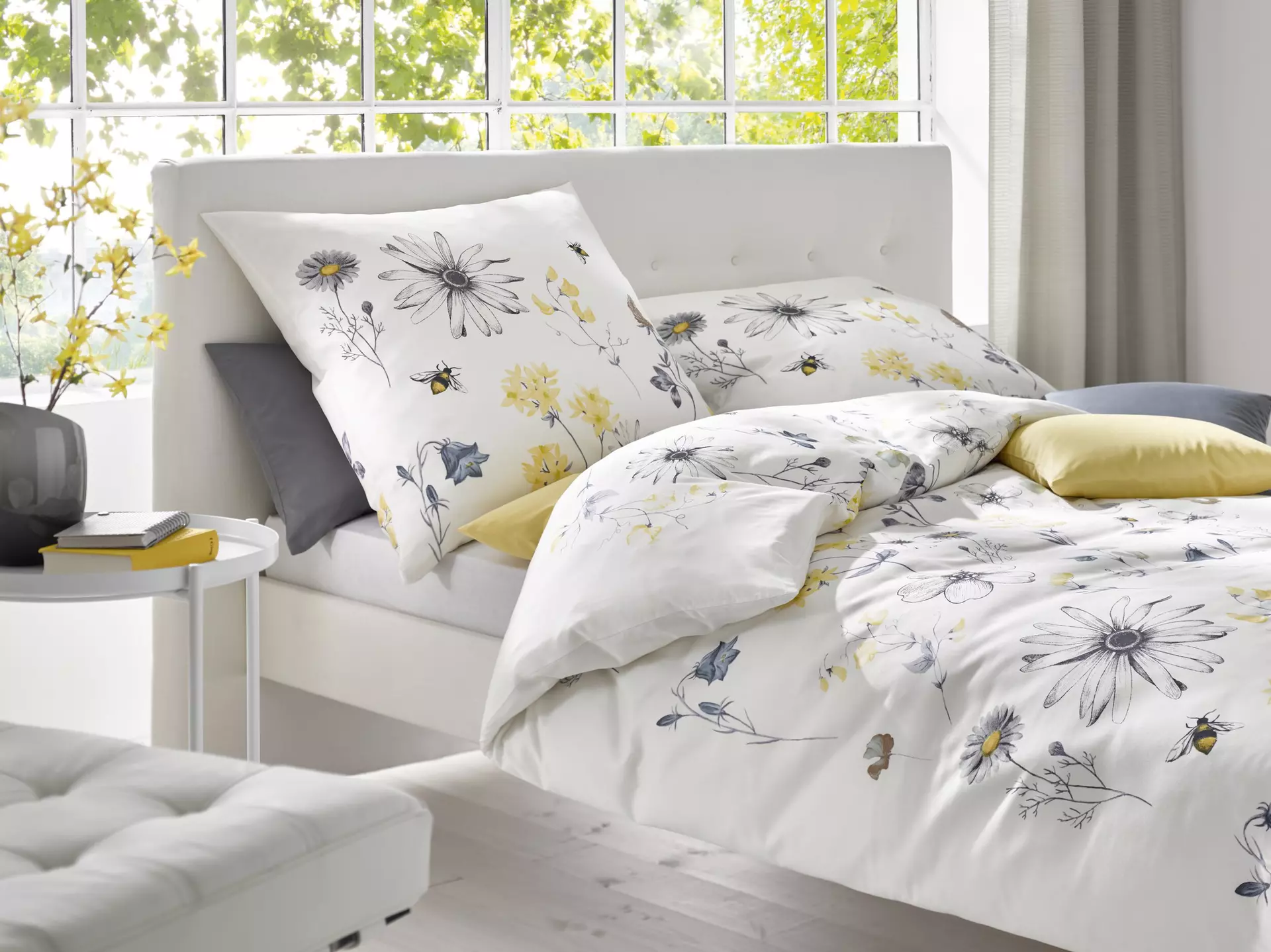 Satin-Bettwäsche Milano Fleuresse GmbH Textil 155 x 220 cm