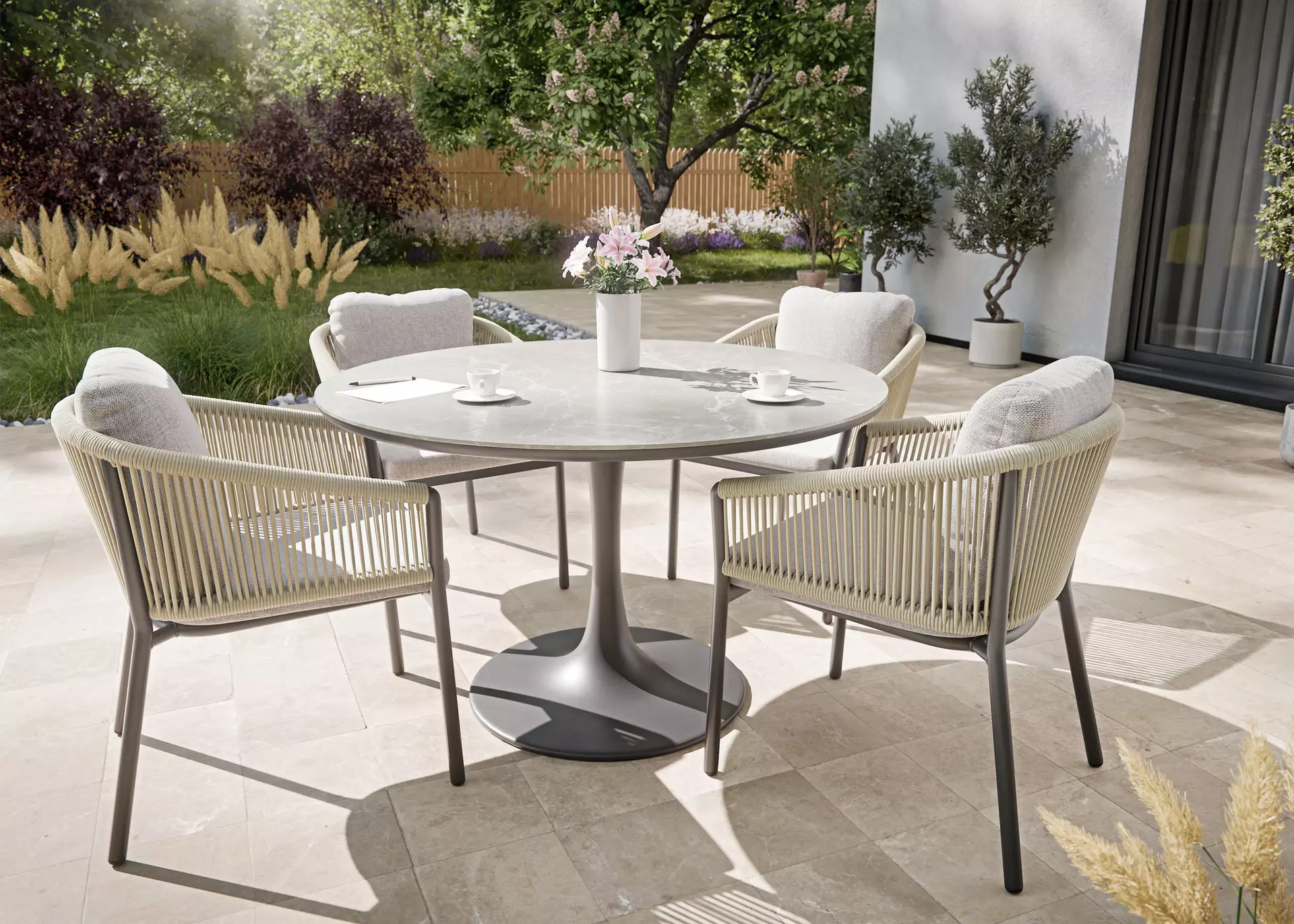 Gartensessel LATEA MONDO Textil 60 x 70 x 64 cm