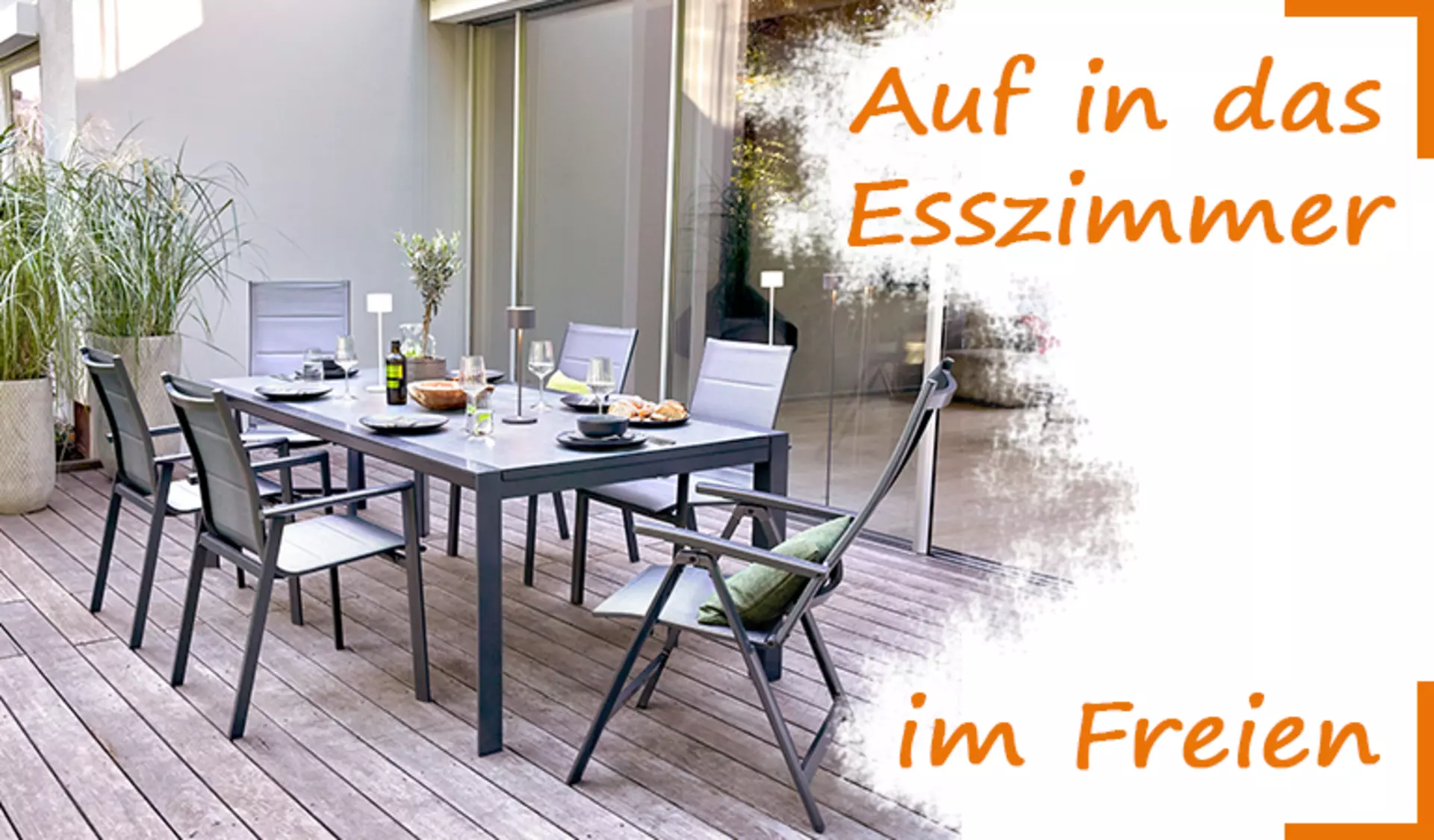 Essen mit Freunden - Inspiration für den Essplatz im Garten oder auf dem Balkon