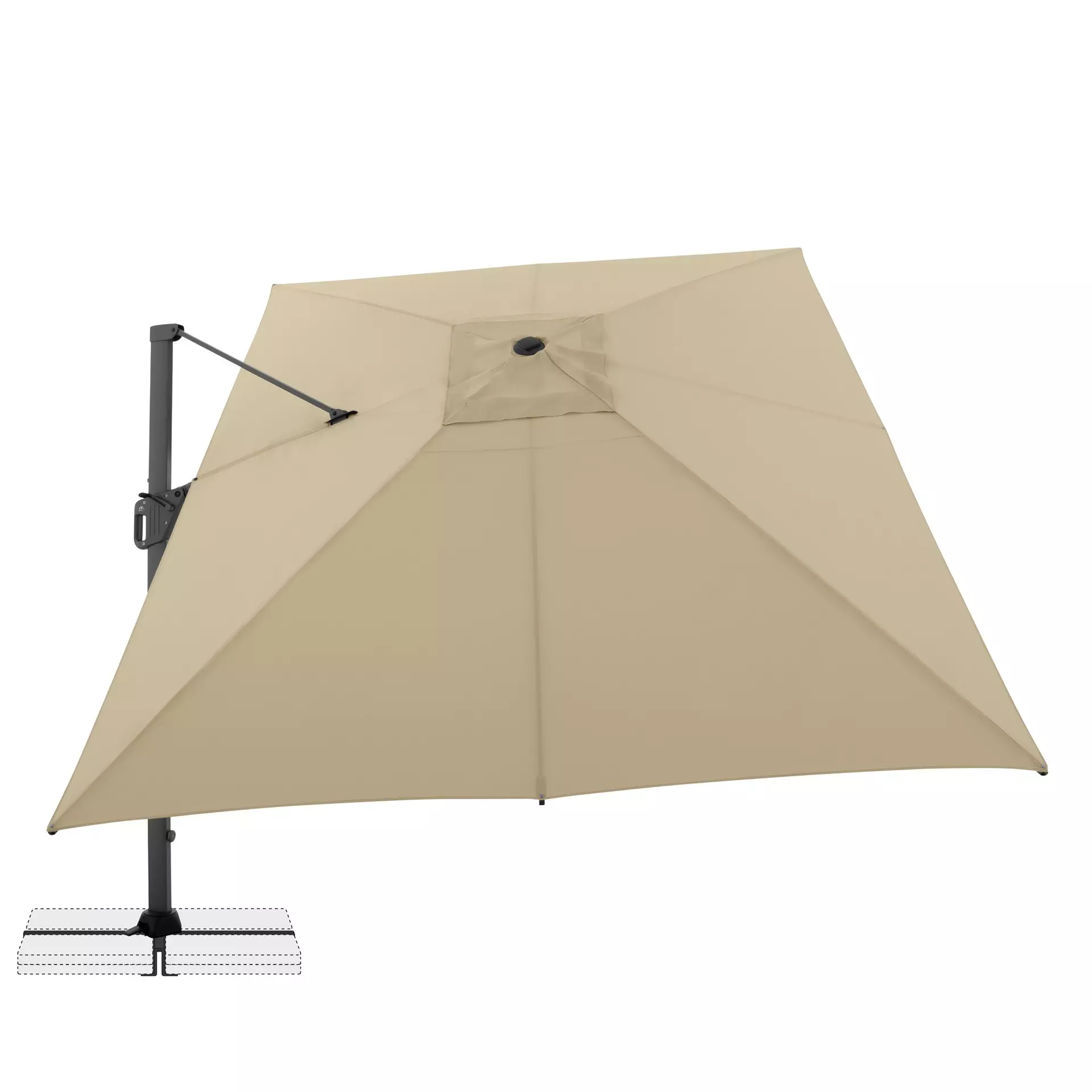 Sonnenschirm Life Side Doppler Textil 