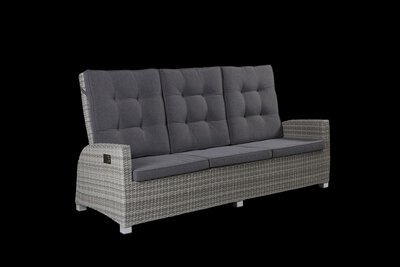 Bild von Loungesofa Kunststoff grau ca. 211 x 108 x 88 cm