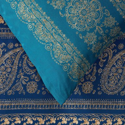 4. Bild von Satin-Bettwäsche Bassetti Blau