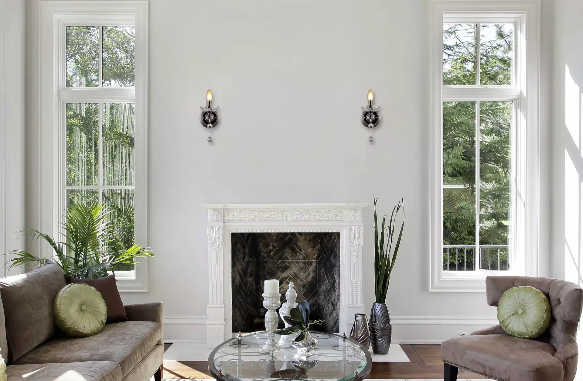 Wandleuchte CAMILA Globo Metall 24 x 140 x 33 cm