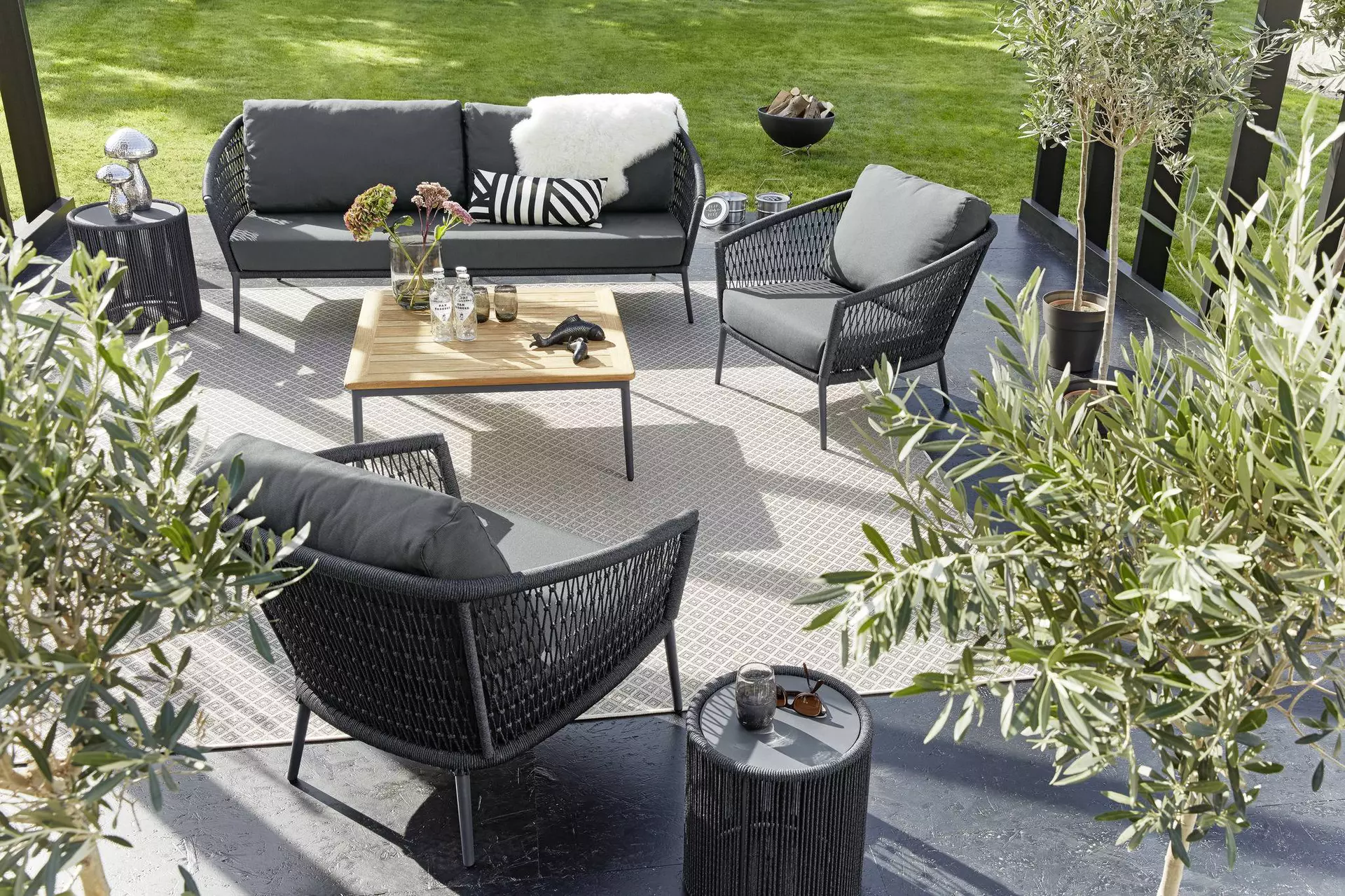 Gartensessel IBIZA Musterring Metall 86 x 75 x 85 cm