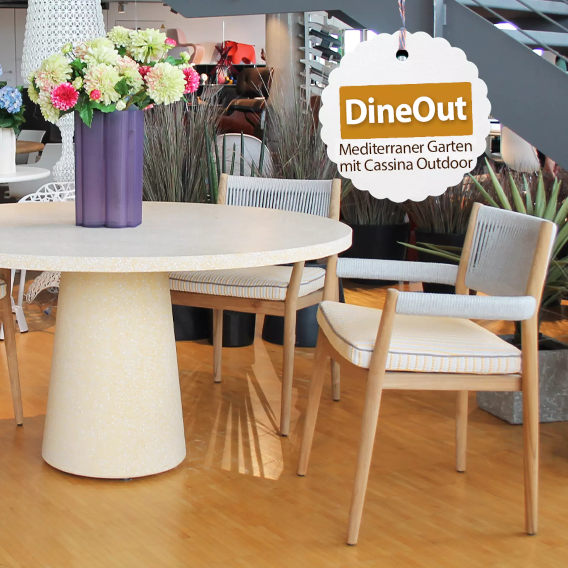 DineOut - mediterraner Garten mit Cassina Outdoor. Jetzt klicken und mehr erfahren