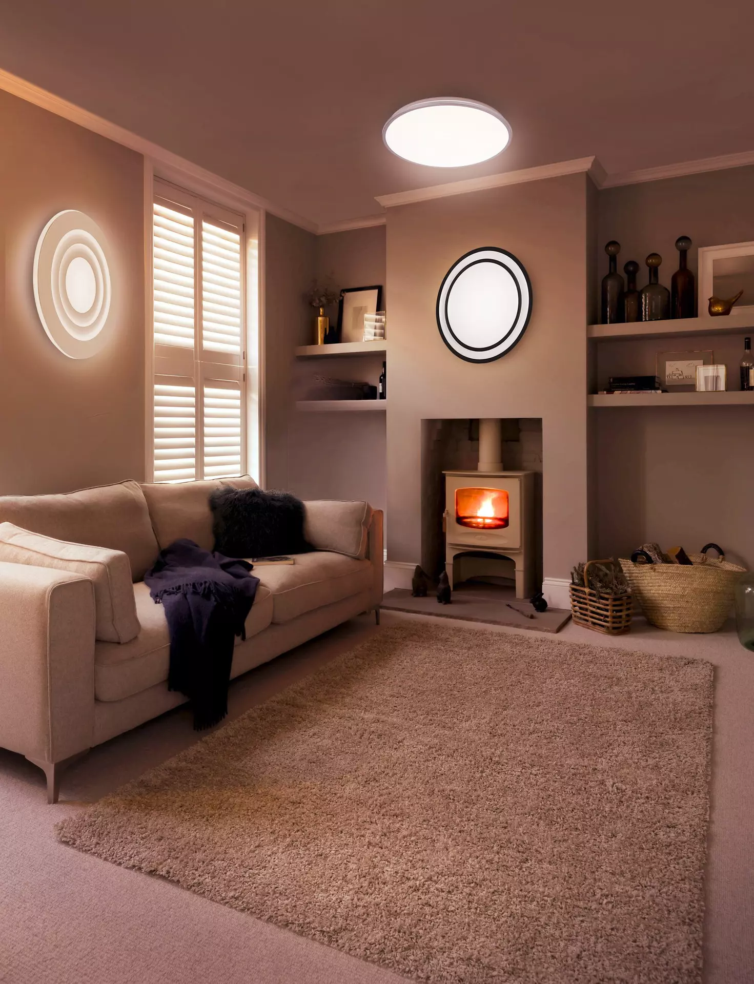 Deckenleuchte Orbis Spiral round OSRAM Metall 36 x 5 x 36 cm