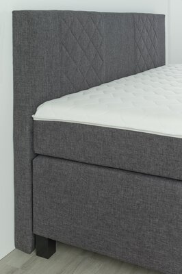 2. Bild von Boxspringbett ca. 180 x 105 x 208 cm Sun Garden grau