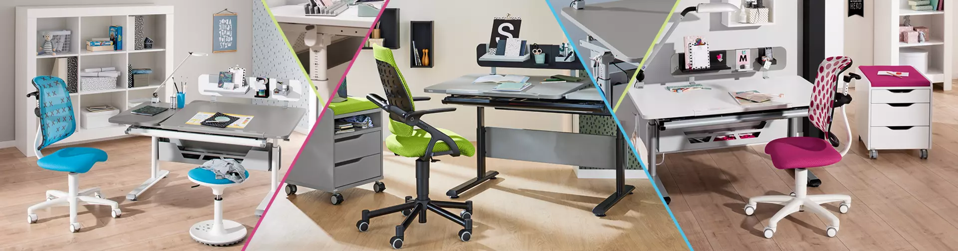 Finden Sie mit uns den passenden Schreibtisch für das Kinderzimmer