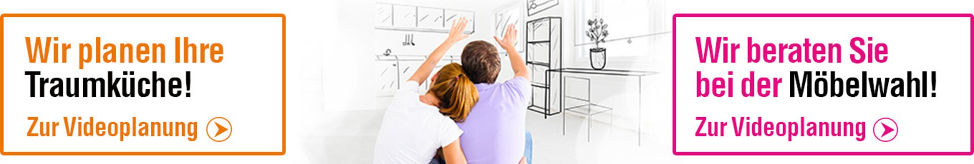 Banner-Bild zur Videoplanung für Küchen und Möbel.